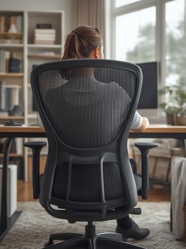 ergonomic chair in action