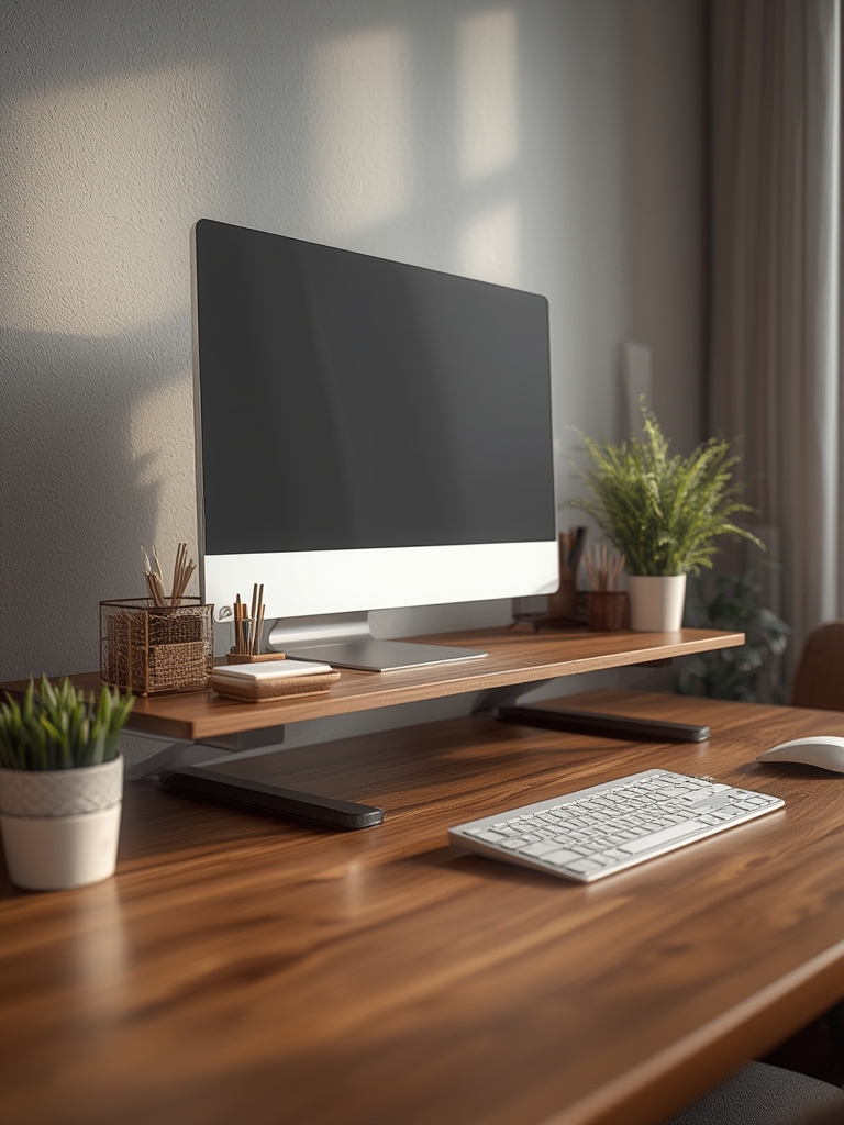 Monitor Riser: 7 Ultimate Steps For Best Desk Organization In 2026 2 monitor riser in action